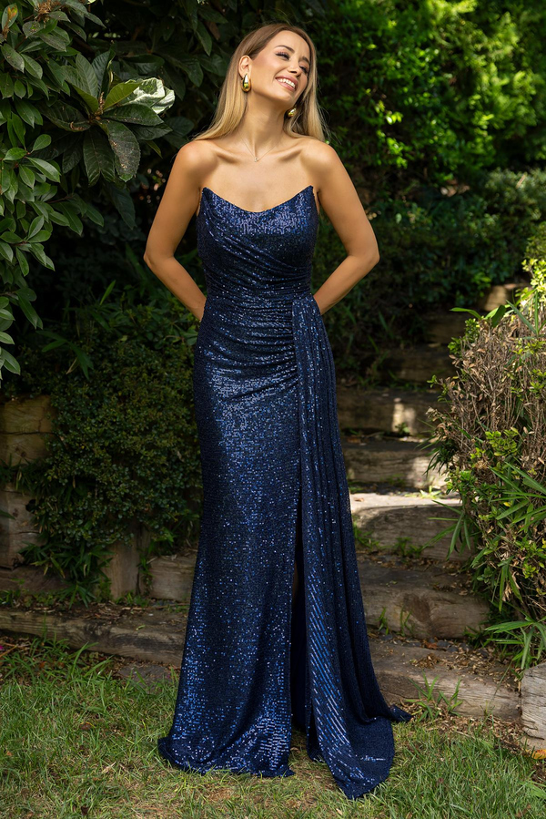 Navy Evening Dress