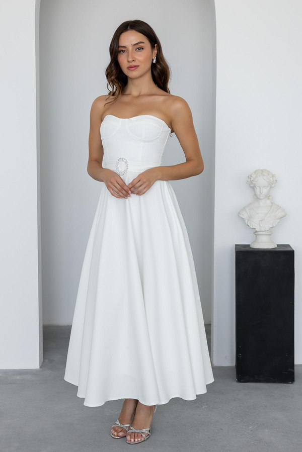 White Evening Dress