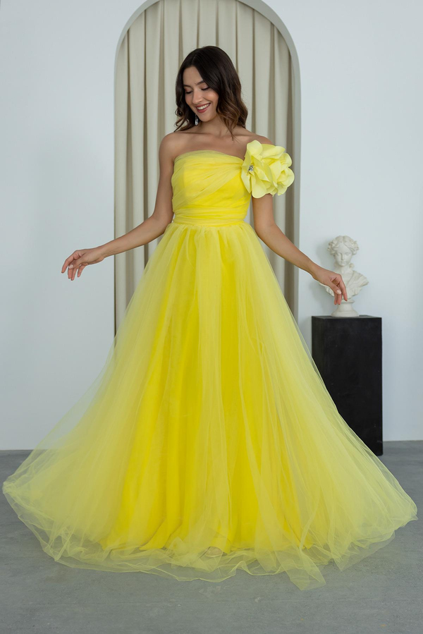 Yellow Evening Dress