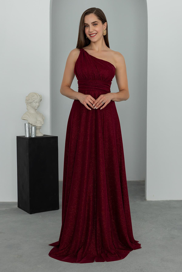 Burgundy Evening Dress