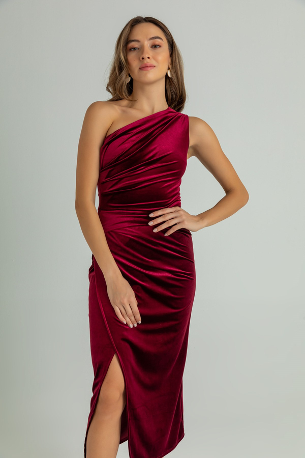 Burgundy Evening Dress