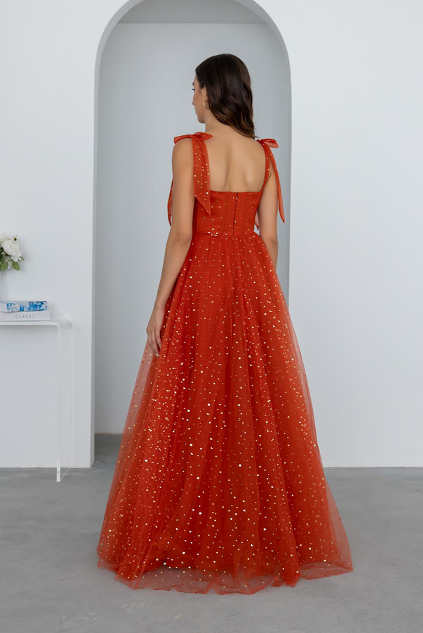 Orange Evening Dress