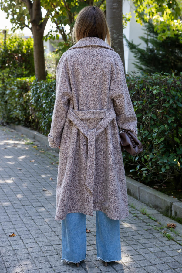 Astarlı Buklet Kaban - CAMEL