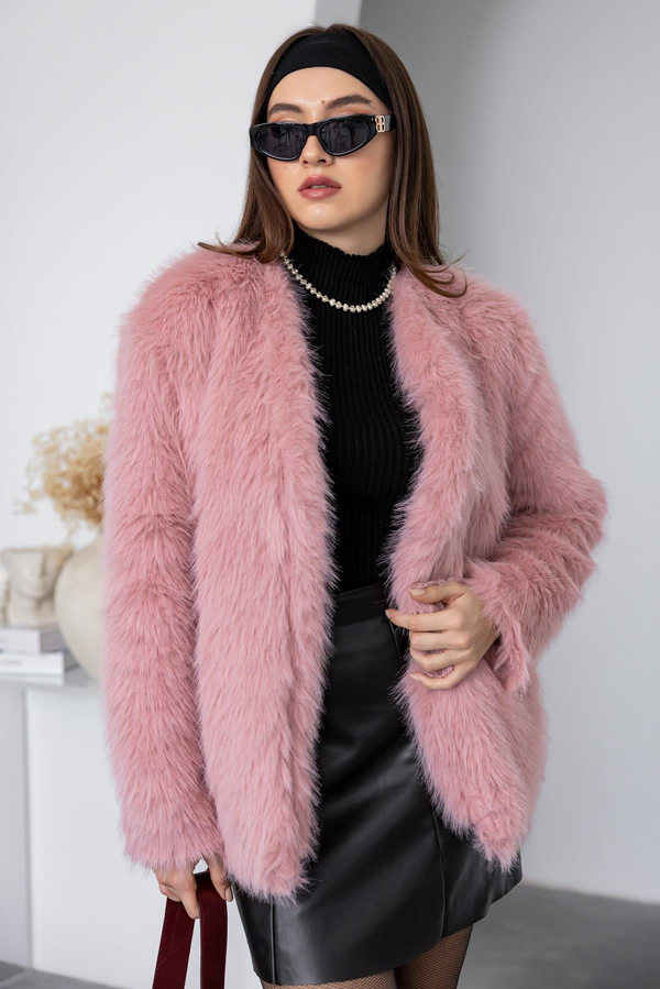 Astarlı Kürk Kaban - PEMBE