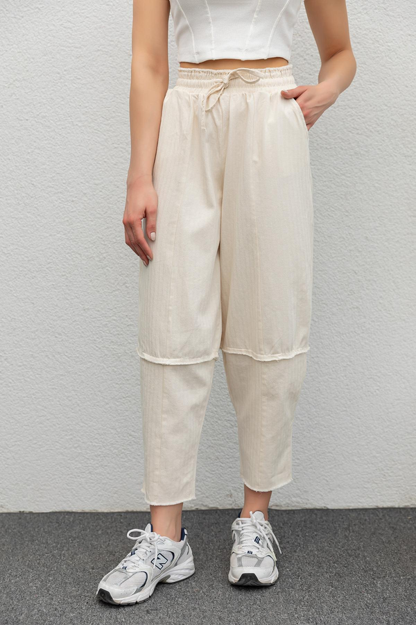 Gabardin Havuç Pantolon - BEJ