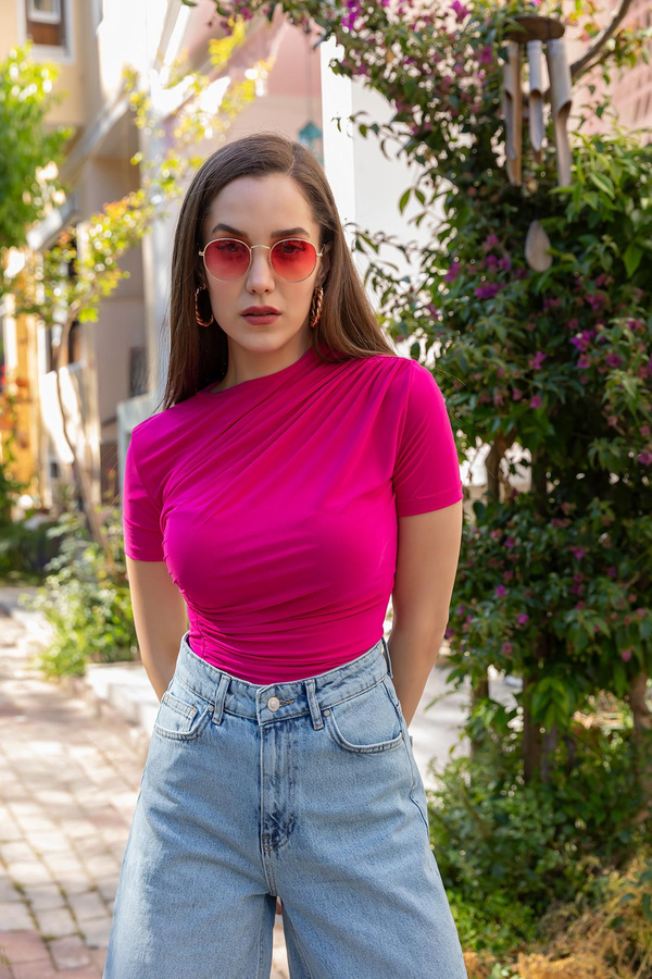 Fuchsia Blouse