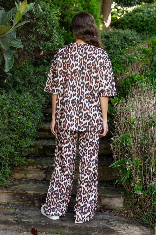 Leopar Desenli 2'li Takım - BEJ