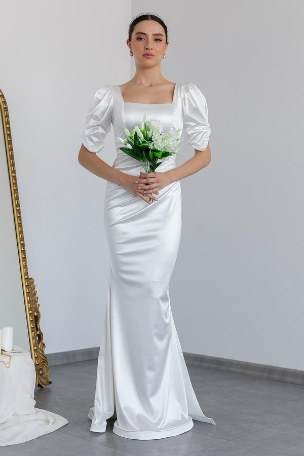 White Evening Dress
