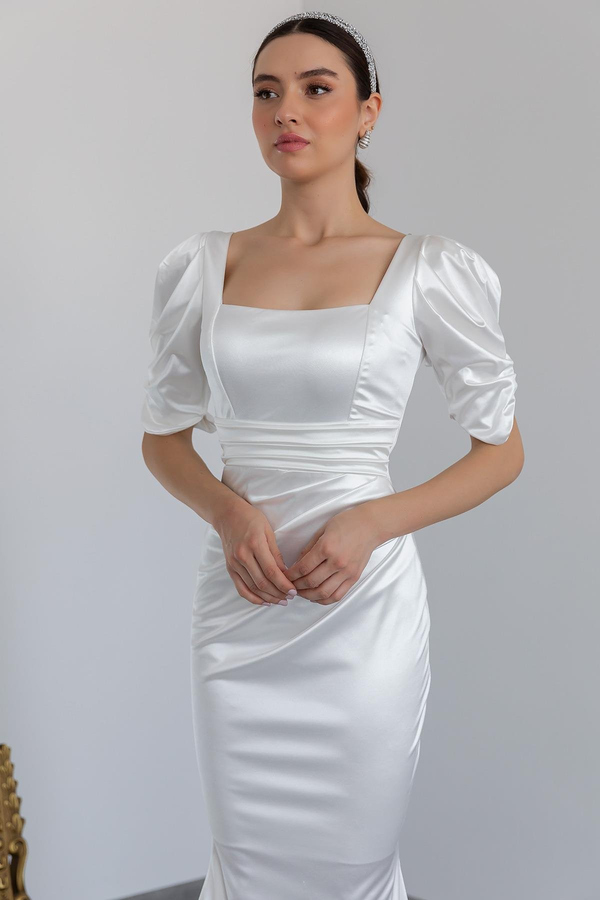 White Evening Dress