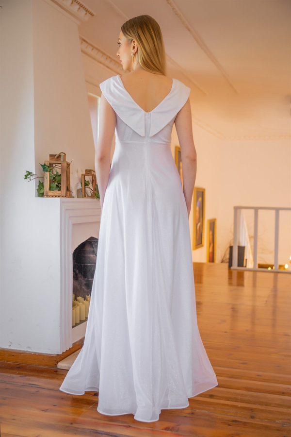 White Evening Dress