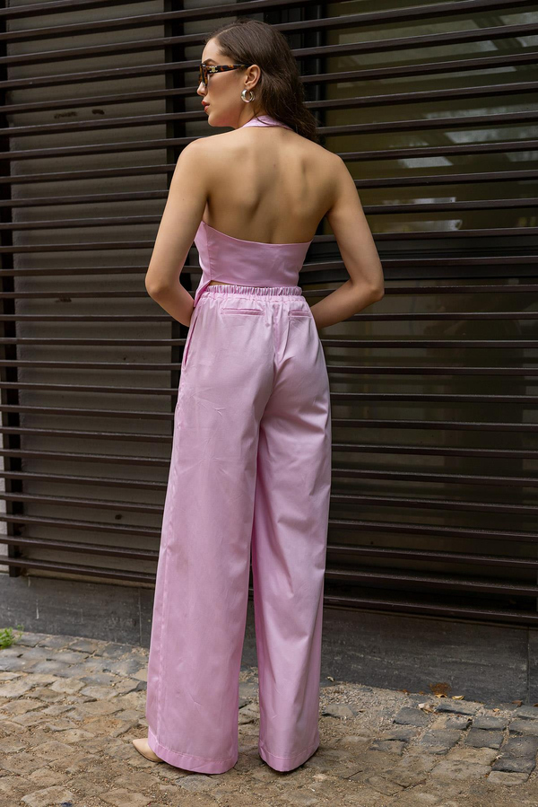 Tasarım Yelekli Takım - PEMBE