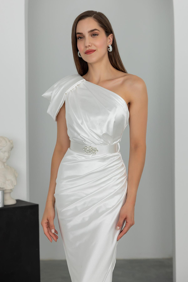 White Evening Dress