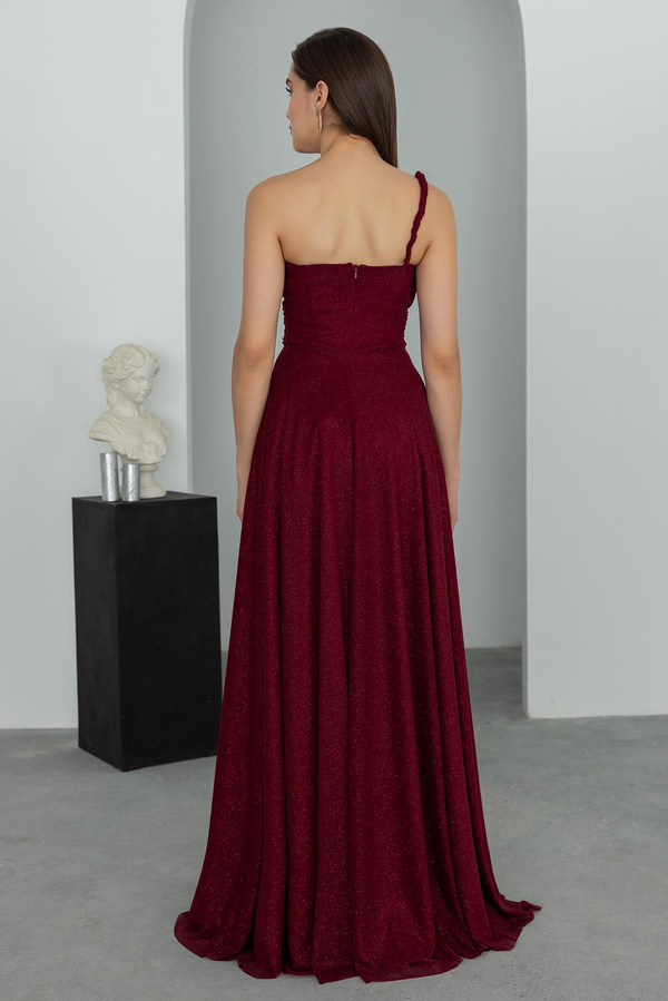 Burgundy Evening Dress