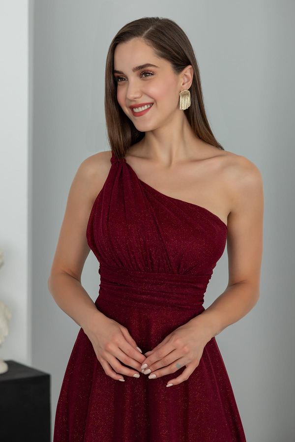 Burgundy Evening Dress