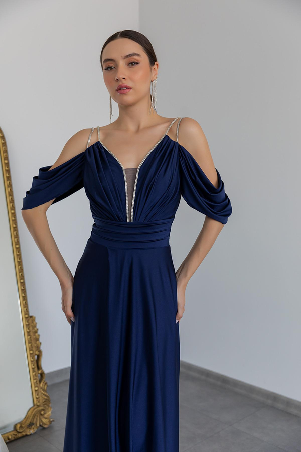 Navy Evening Dress