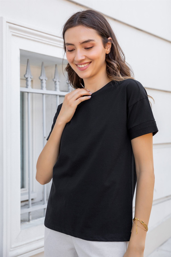 Basic Tshirt - SİYAH