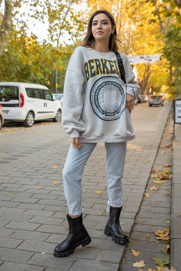 Berkeley Oversize Sweat - GRİ