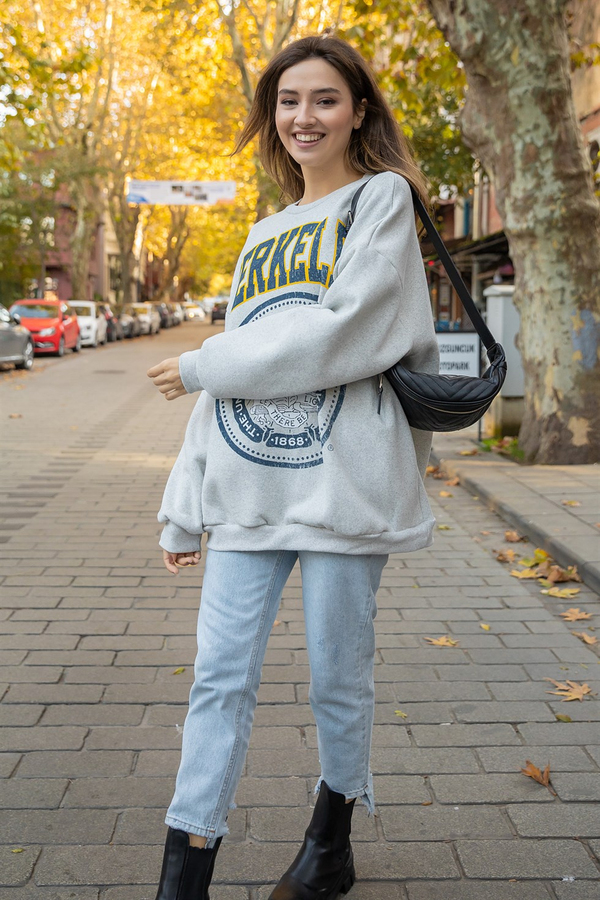Berkeley Oversize Sweat - GRİ