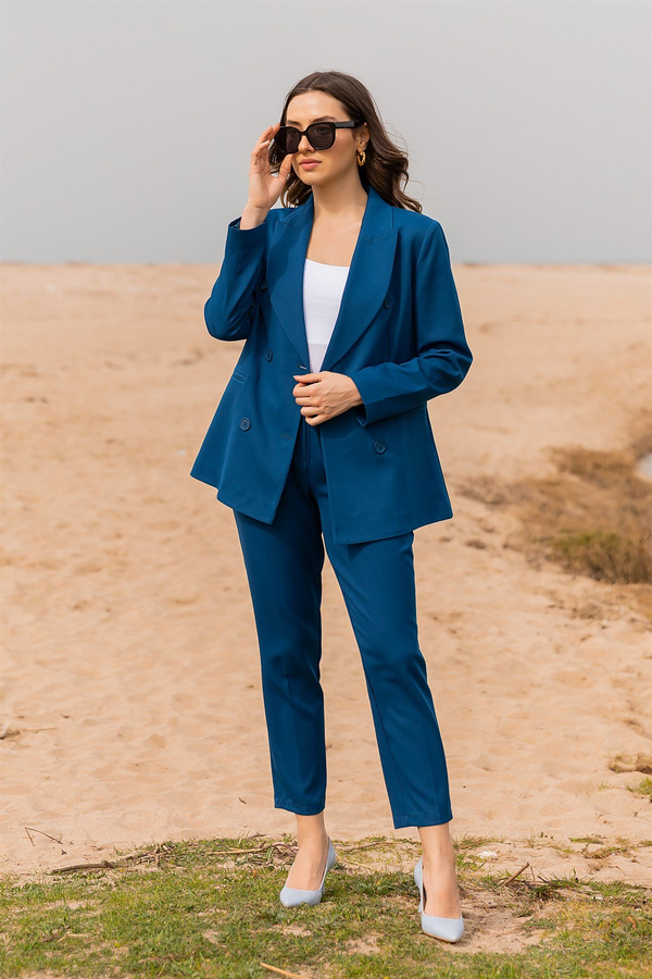 Blazer Ceket Pantolon Takım - LACİVERT