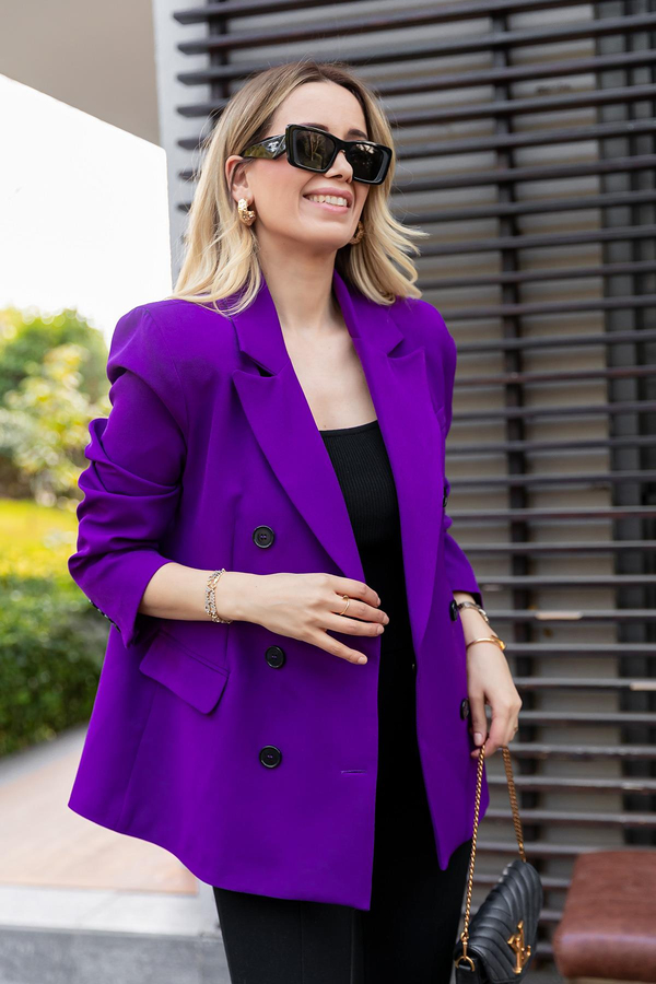 Blazer Vatkalı Ceket - MOR
