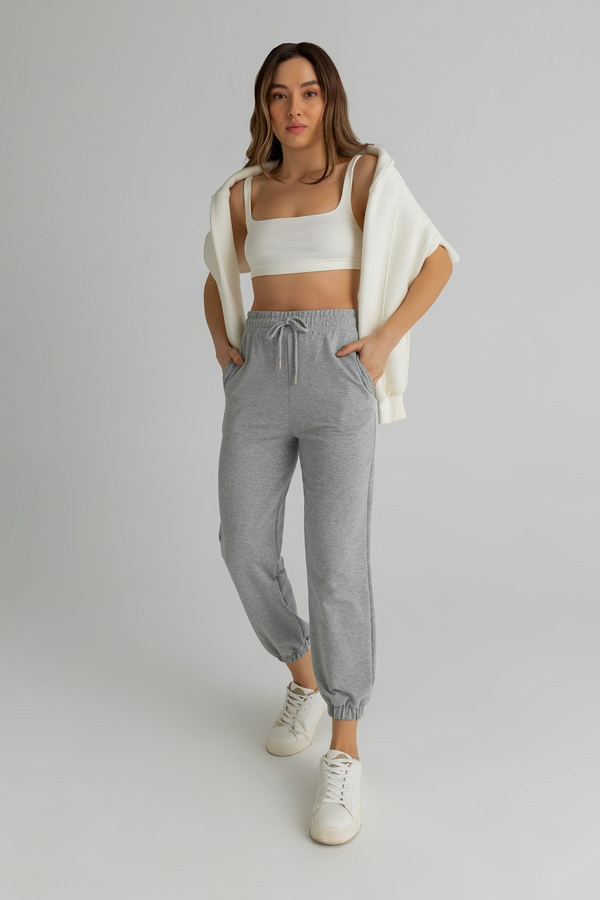Cepli Jogger Eşofman - GRİ