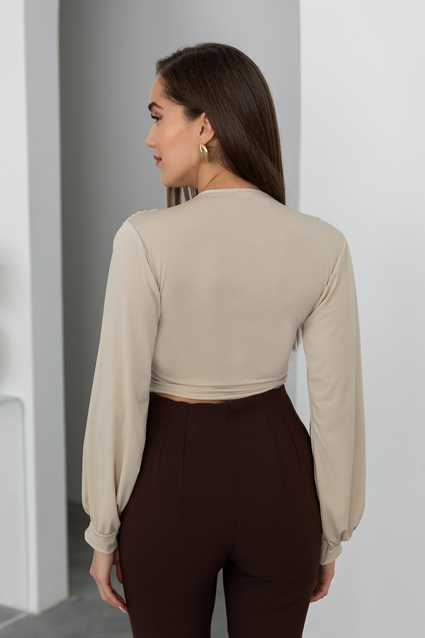 Crop Sandy Bluz - KREM