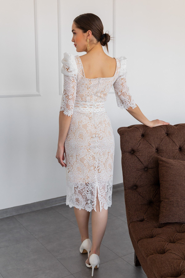 White Evening Dress