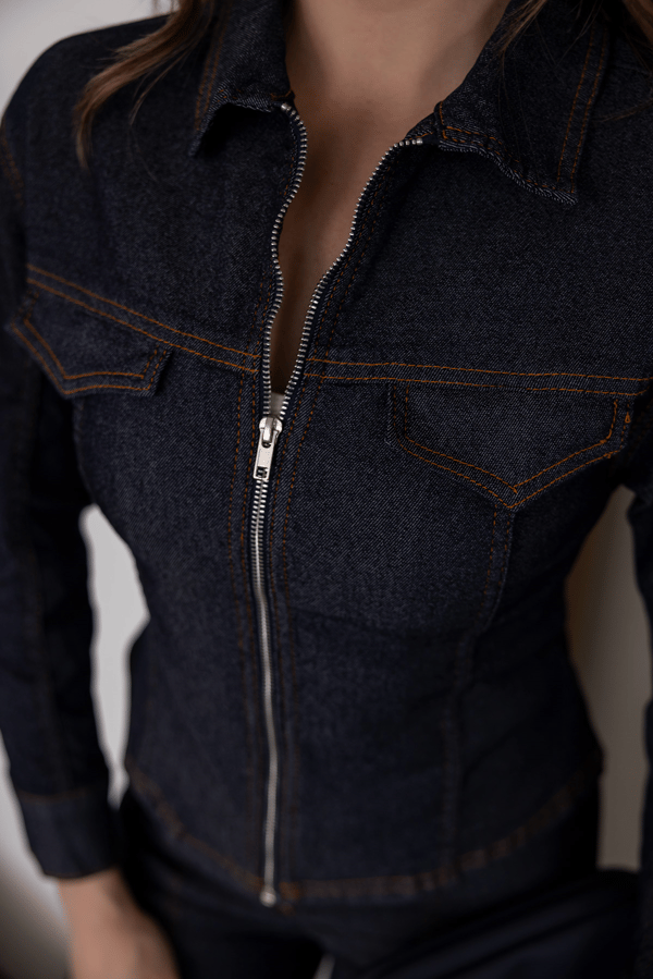 Denim Ceket Pantolon Takım - LACİVERT