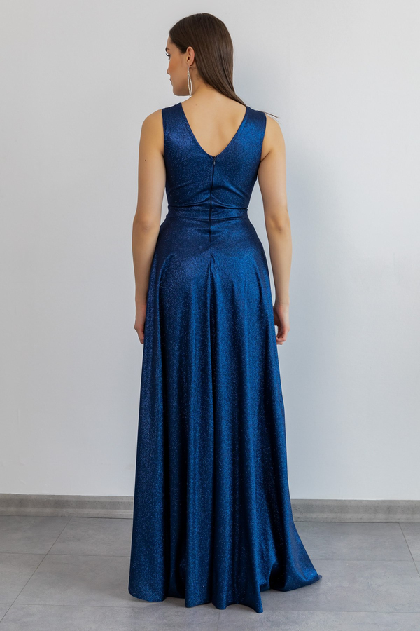 Marine blau Abendkleider