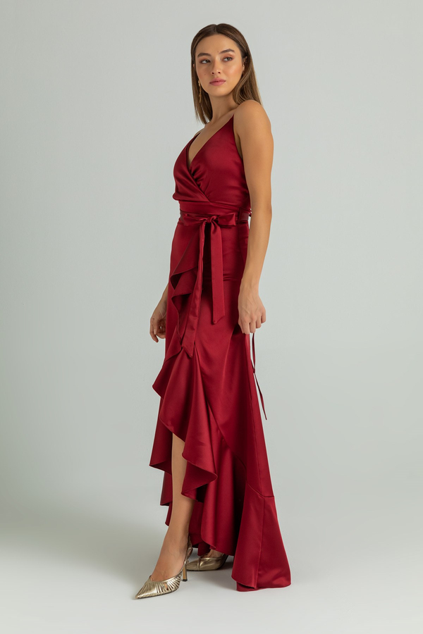 Burgundy Evening Dress