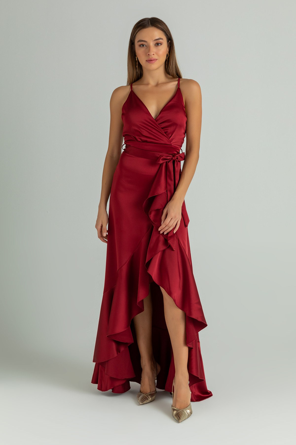 Burgundy Evening Dress