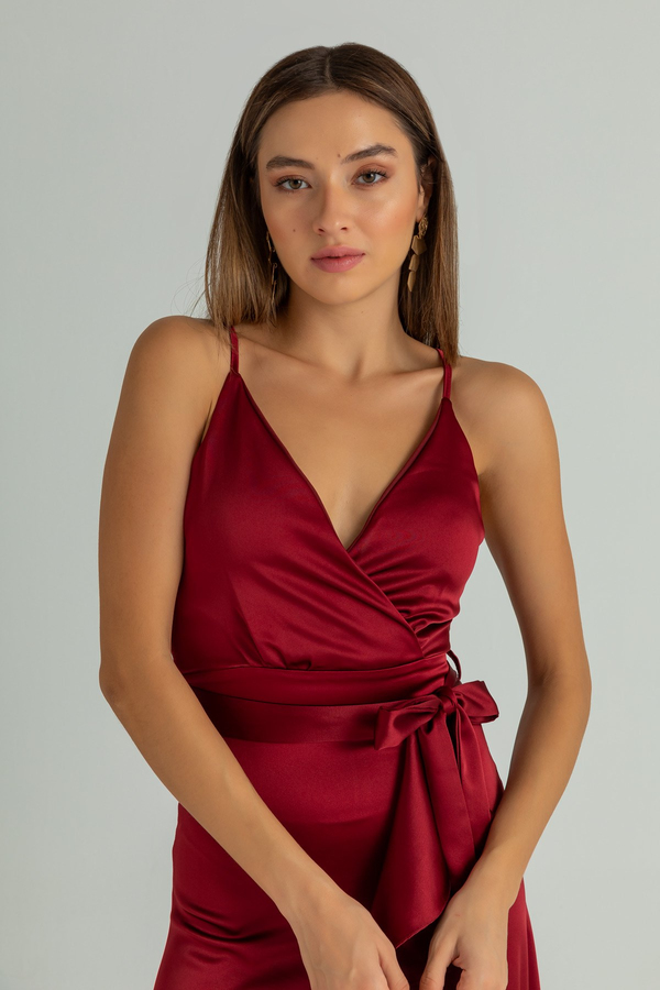 Burgundy Evening Dress