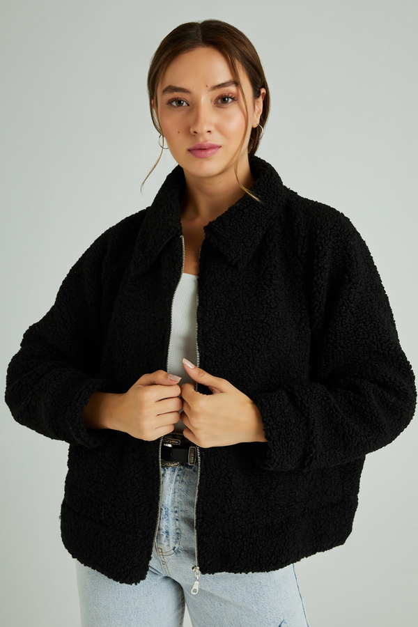 Noir Manteaux et Vestes