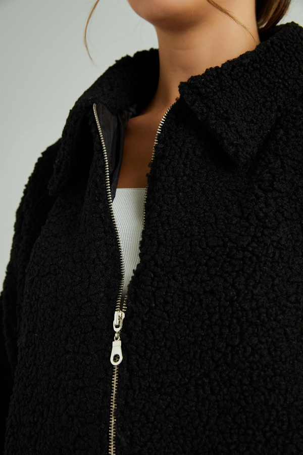 Noir Manteaux et Vestes