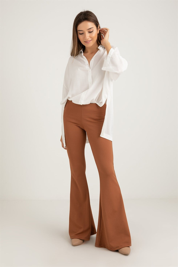 Flare Paça Kumaş Pantolon - TARÇIN