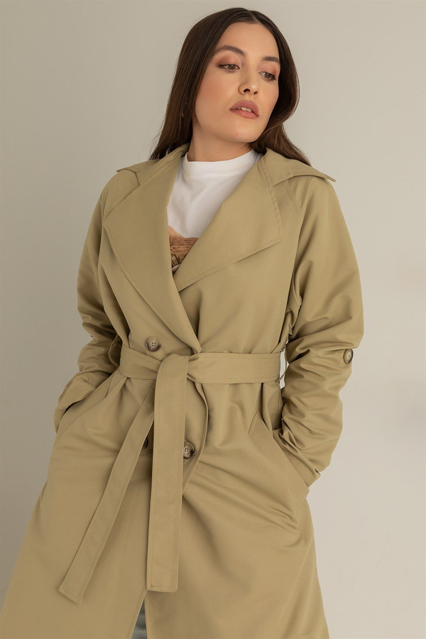Mint grün Trenchcoats