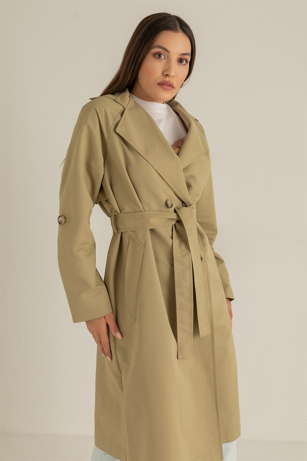 Mint grün Trenchcoats