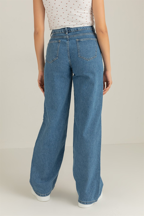Blau Jeanshosen
