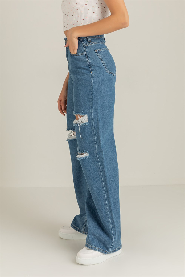 Blau Jeanshosen