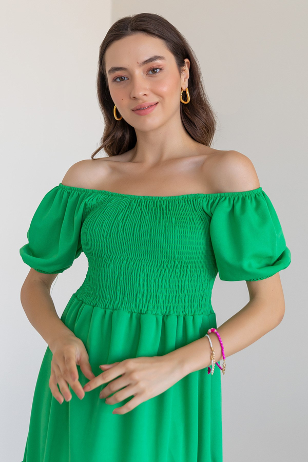 Gipeli Mini Elbise - YEŞİL