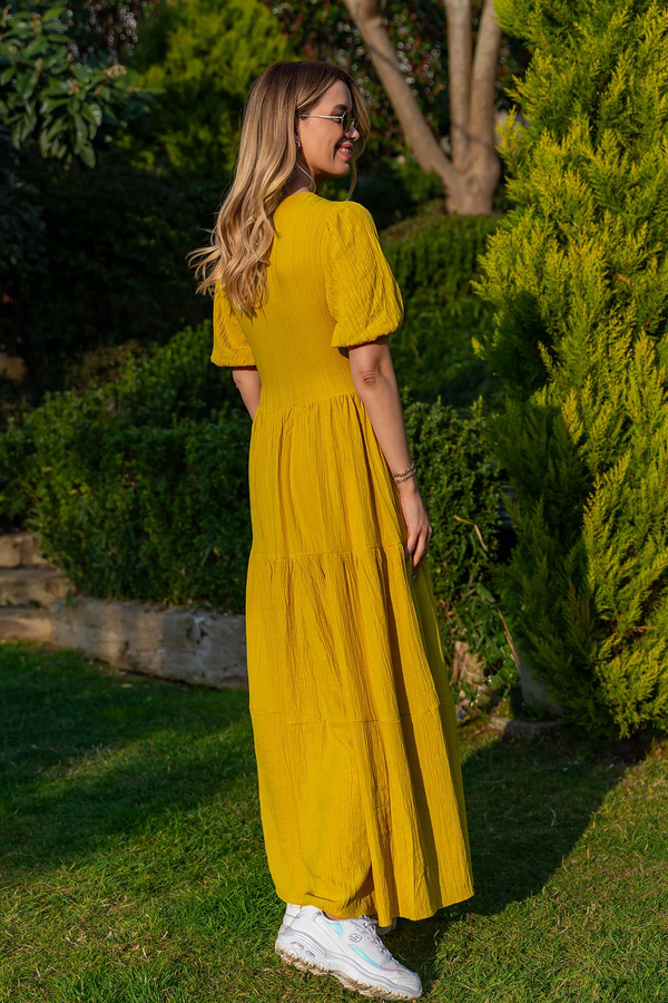 Gofre Maxi Elbise - HARDAL