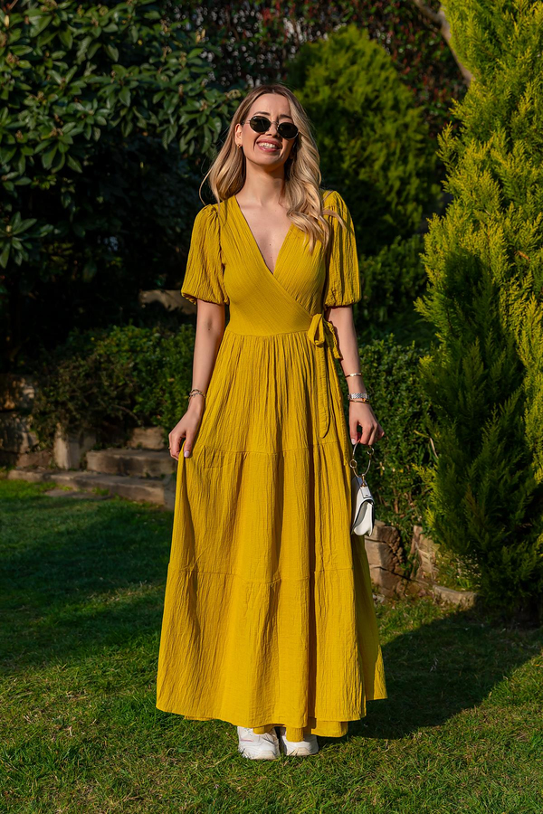 Gofre Maxi Elbise - HARDAL