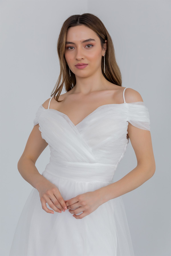 White Evening Dress