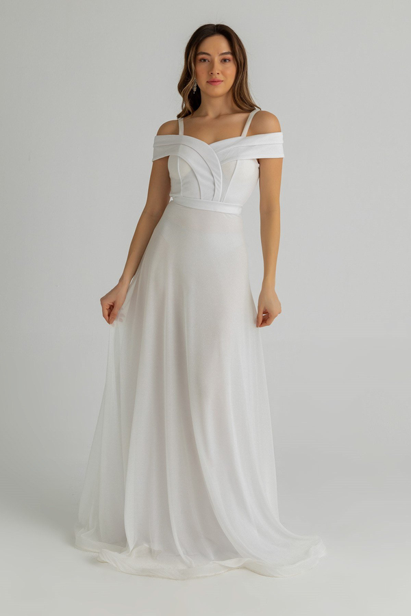 White Evening Dress