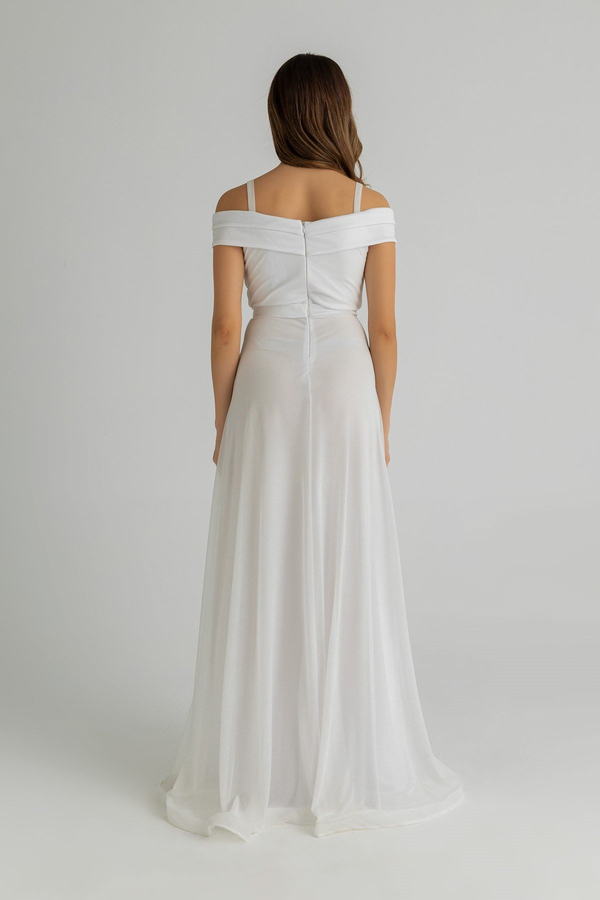 White Evening Dress