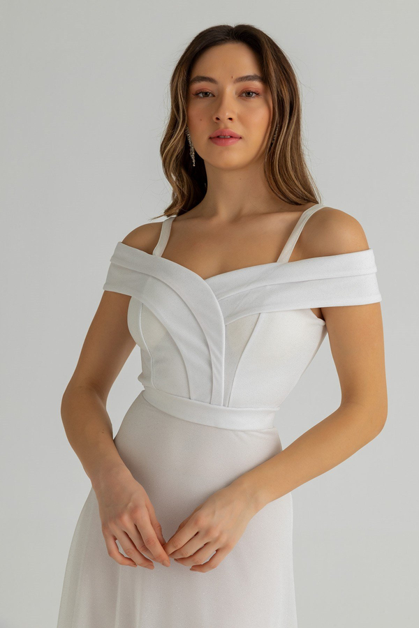 White Evening Dress
