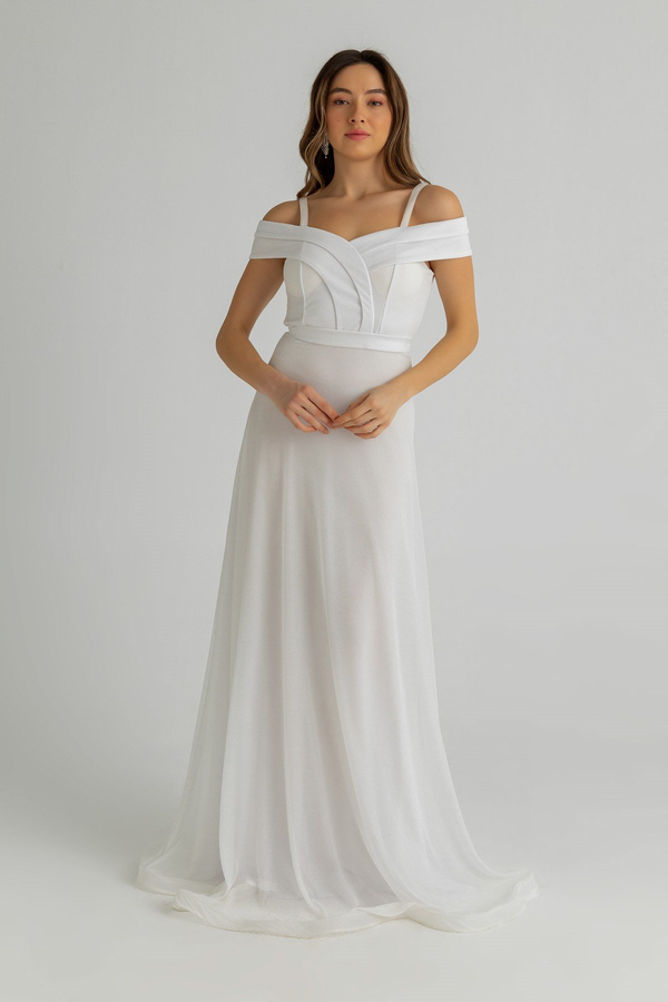 White Evening Dress