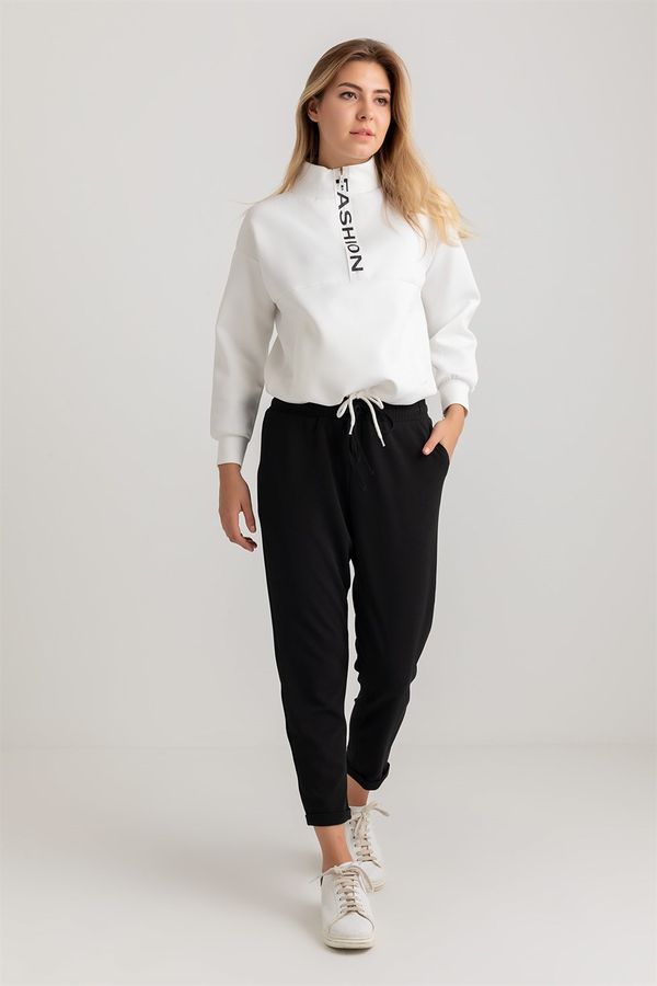 Jogger Kumaş Pantolon - SİYAH
