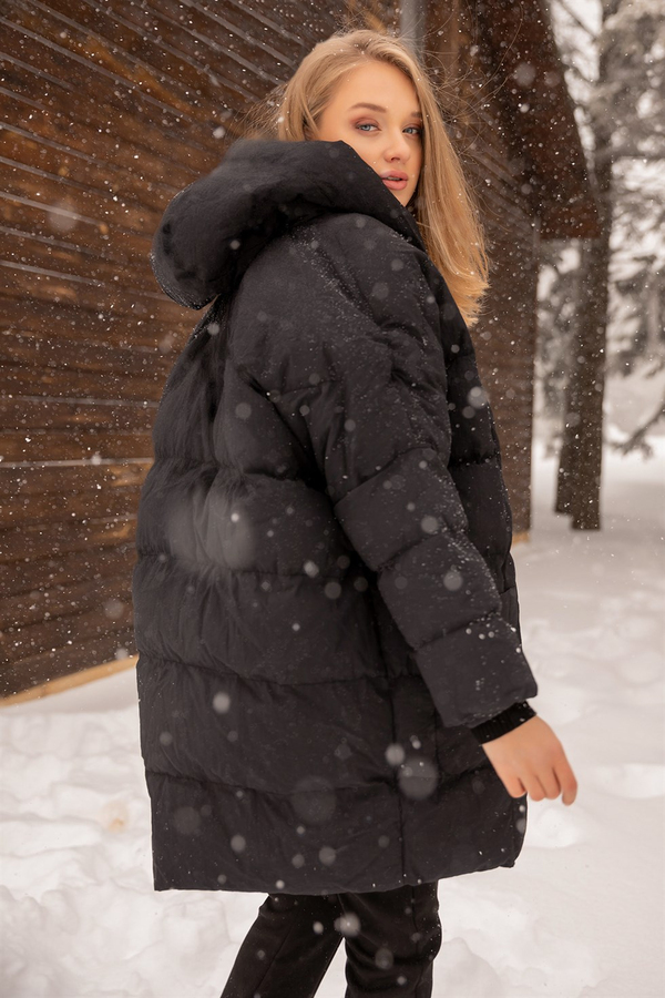 Noir Manteaux et Vestes