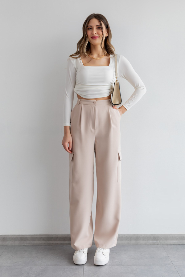 Beige Hosenanzüge